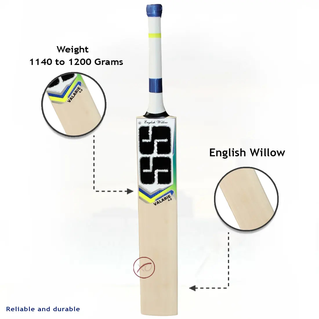 SS Valarie 4.0 English Willow Cricket bat -SH 