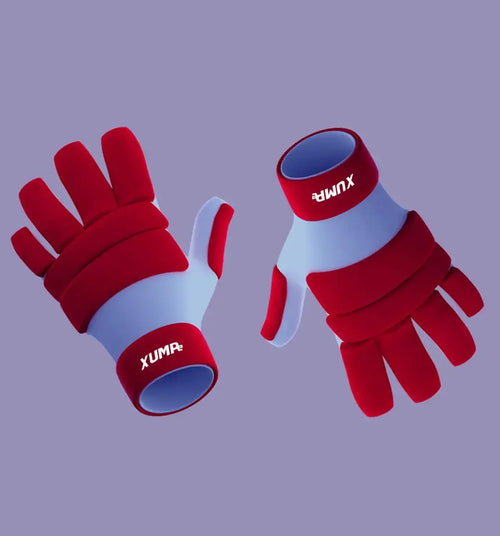 Comfortable Cotton Gloves in Classic White and Red 